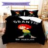 Meister Eder und sein Pumuckl Pattern Bedding,Quilt Set Quilt Cover Pillowcase Home Birthday Gift(1 * duvet cover + 2 * pillowcase, without core)
