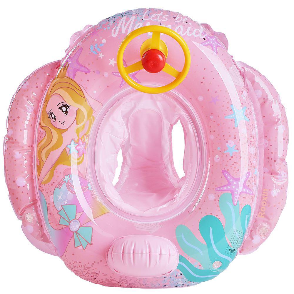 Rooxin Baby Schwimmring für Kinder Dinosaurier Aufblasbarer Pool Schwimmhilfe Schwimmkreis Wasserspiel Aufblasbares Spielzeug Pooltube