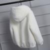Autumn and winter new Rex rabbit hair imitation fur women's jacket short imitation mink velvet loose plush hooded