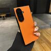 Solid Color Lichee Leather Bumper Anti-drop Phone Case for Samsung Galaxy Z Fold 8 7 6 5 4 Ultra Thin Camera Protection Cover