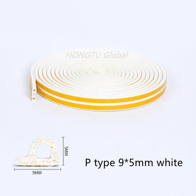 Rubber Foam Window Door Seal Self Adhesive Windproof Tape Door Joint Filler Collision Avoidance Soundproof Sealing Strip