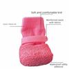 4pcs/set Fashion Adjustable Non-Slip Dog Shoes Wear-Resistant Breathable Dog Foot Cover Comfortable Waterproof Dog Boots Hiking