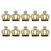 10pcs 3D Rhinestone Crown Charms Manicure Decoration