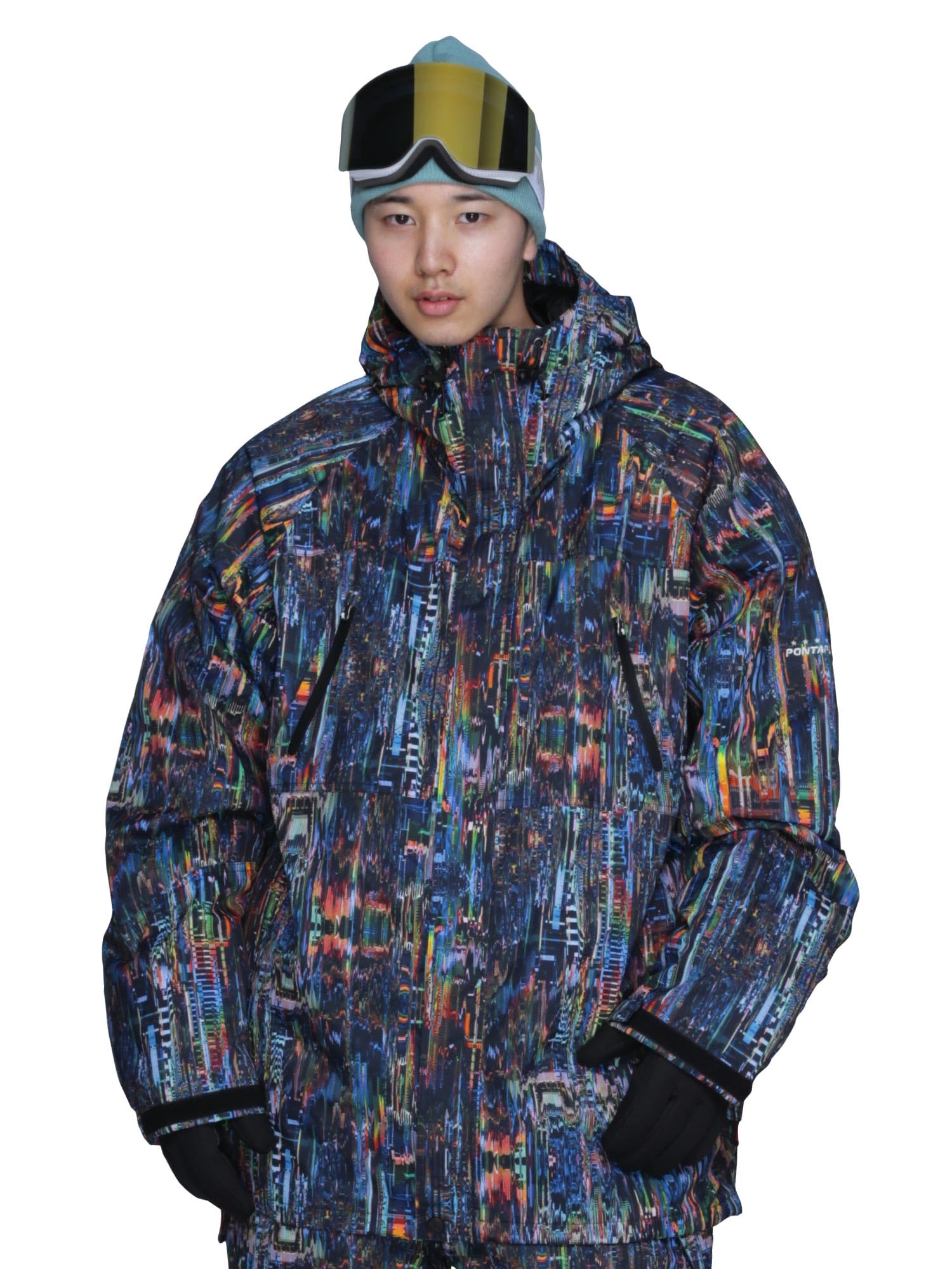 

PONTAPES Snowboard Noise Size 4L Water Plus Sizes Snowboarding Plus Sizes Available Men s Jacket, POJ-40KING, Black, (Size 4L), 10,000mm Resistance,