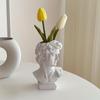 1pc, Greek Avatar Vase - Beautiful Three-Dimensional Resin Flower Pot Decoration for Enhancing Home Decor, for Living Room, Bedroom, or Office