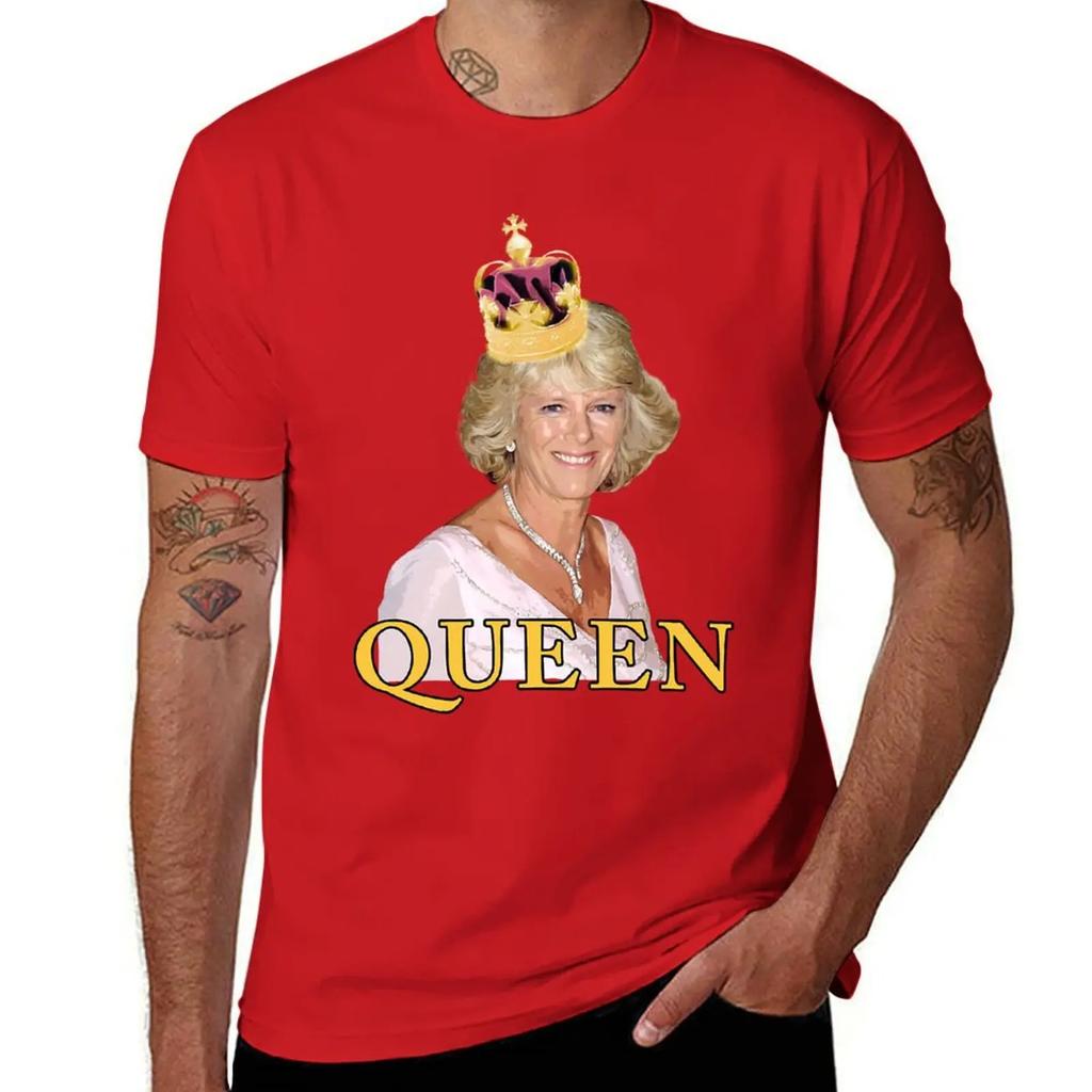 HRH Camilla Parker Bowles Duchess of Cornwall T-Shirt cute tops vintage graphic tee kawaii clothes quick-drying mens clothing