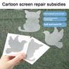 20Pcs Self Adhesive Window Screen Stickers Cat Bird Shaped Screen Repair Patch Waterproof Screen Repair Kit for Mosquito Nets Tents