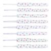 8pcs Crochet Hooks Ergonomic Design Comfortable Handle Easy Identification Compact Portable Knitting Supplies