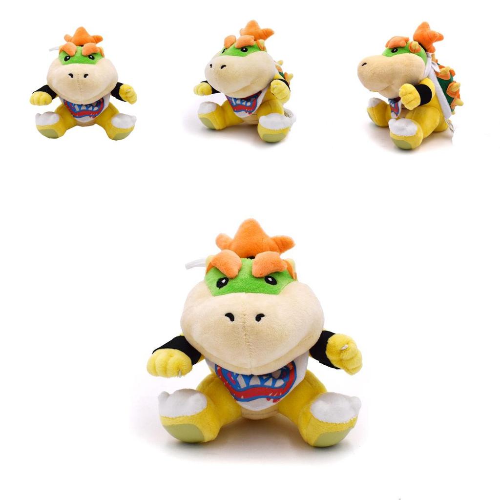 Adorable Baby Bowser Jr 7" Plush Super Mario Bros Little Buddy Stuffed Doll Koopa