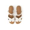 Daks Women S SandalS 3.5cm Semi caSual Two Way Dld302 Cream White