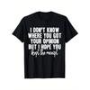 European Sizes Loose Fit Casual Tee with White Text Print On Black Shirt Men's Funny Sarcastic Saying T-Shirt - for Year-Round Wear & Social Outfits