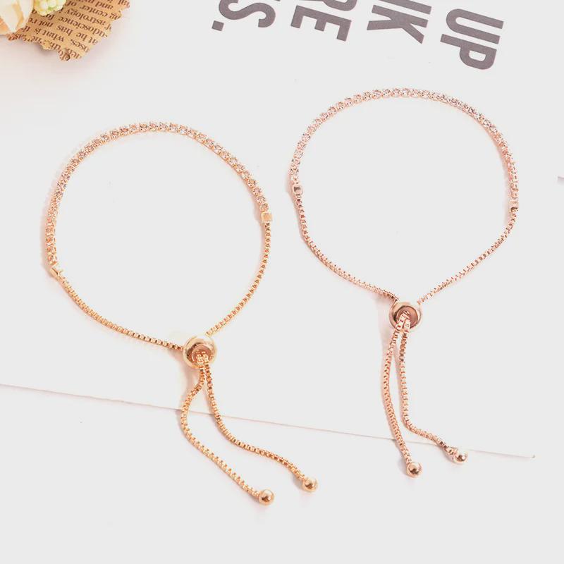 Elegant Low-Key Luxury Crystal Diamond Bracelet