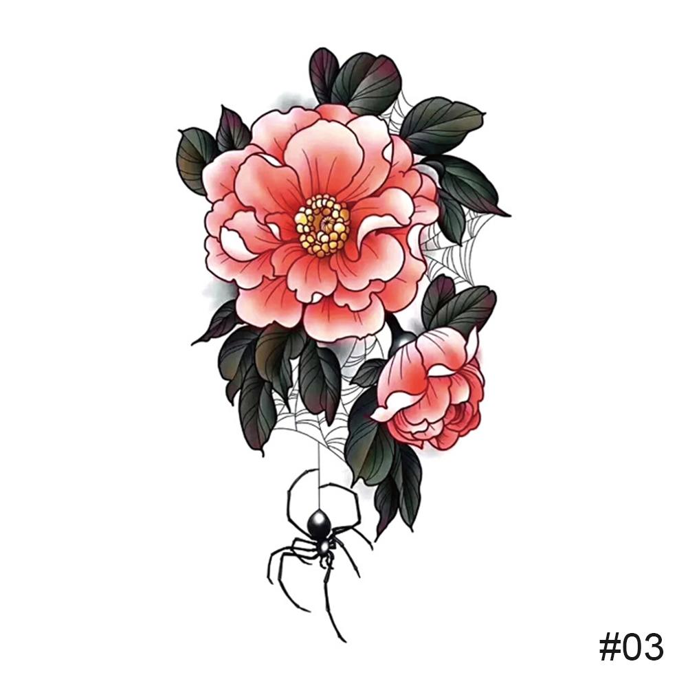 Temporary Small Fresh Colorful Tattoo Stickers Waterproof Long Lasting Tattoo Stickers Body Art Paste Painting Tattoo