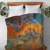 Duvet Cover with Abstract Art In King, Queen or Twin, Silky Smooth Microfiber, Contemporary Bedroom Decor, Modern Bedding Copper