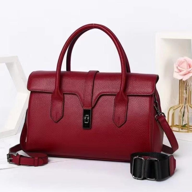 First Layer Rindsleder Damentasche Nischendesign Großraum-Pendlertasche aus echtem Leder All-in-One-Umhängetasche mit einer Schulter für Damen