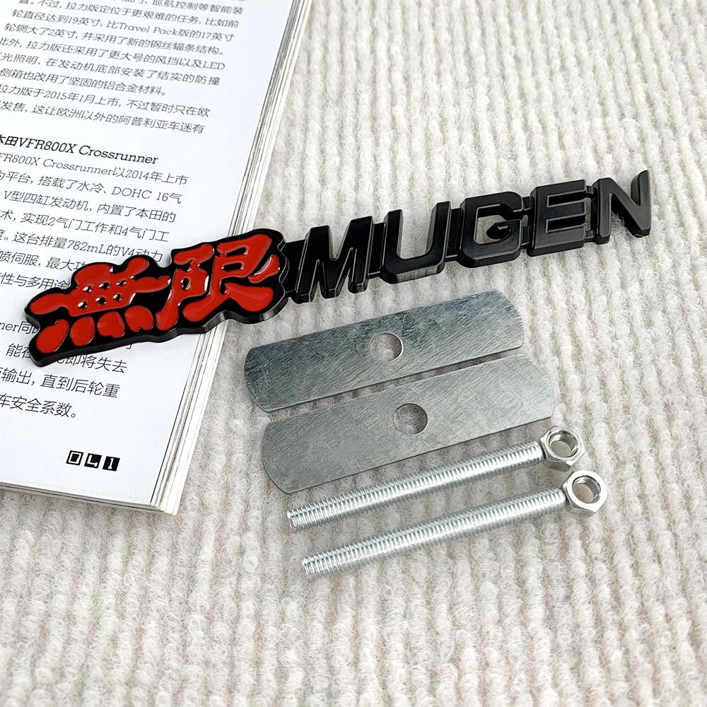 3D-Metall-Emblem für den vorderen Kühlergrill des Autos, R-Typ, Aufkleber mit Logo für Honda CIVIC FD2 FD FA 5 Mugen