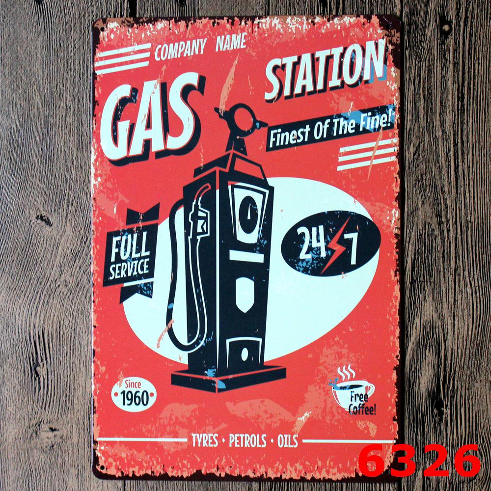 Retro Car Repair Shop Tin Sign for Bar or Living Room Decor