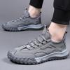 Summer Hollow Men's Casual Shoes New Mesh Breathable Hiking Shoes Outdoor Non-slip Wear-resistant Hiking Shoes Tenis Para Hombre