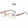 Men Reading Glasses Business Rimless Presbyopic Eye Glasses Anti Blue Light Women Retro Ultralight Optical Farsighted Eyewear