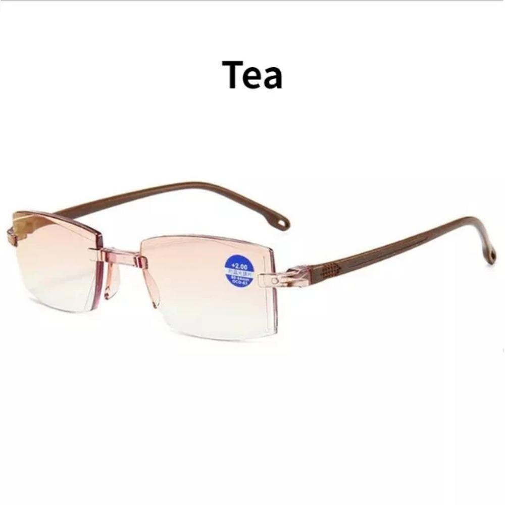 Men Reading Glasses Business Rimless Presbyopic Eye Glasses Anti Blue Light Women Retro Ultralight Optical Farsighted Eyewear