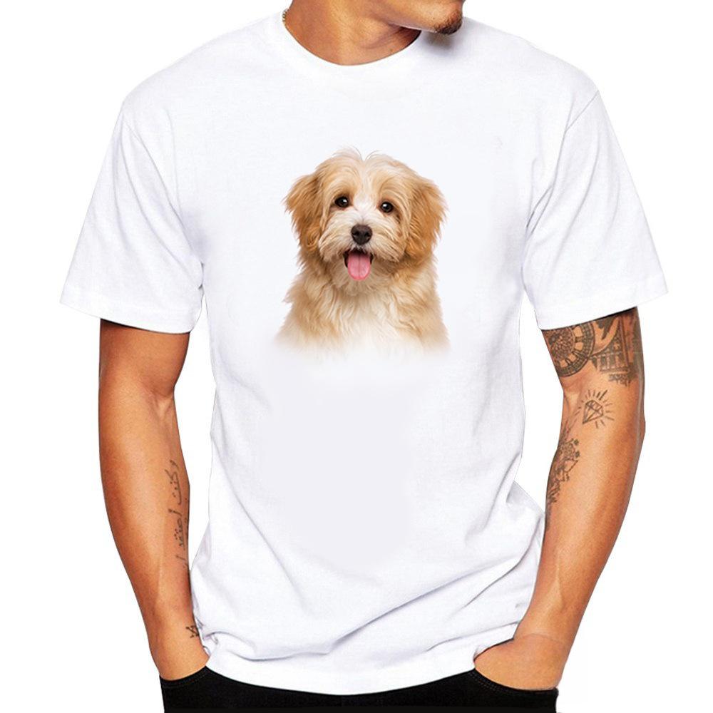 Personalized Printed T-shirt Short Sleeved Men's T-shirt Animal Print Straight Tube for Teenagers