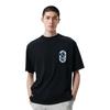 Men's Li-Ning T-Shirts Unisex Black Crew Neck Moderate Straight Fit