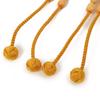 Shingon Buddhist Prayer Boxwood and 2 Shaku Rikyu Bonten Style In a Paulownia Wood Box Beads, Tsuge, (1.5m), (Golden Brown),