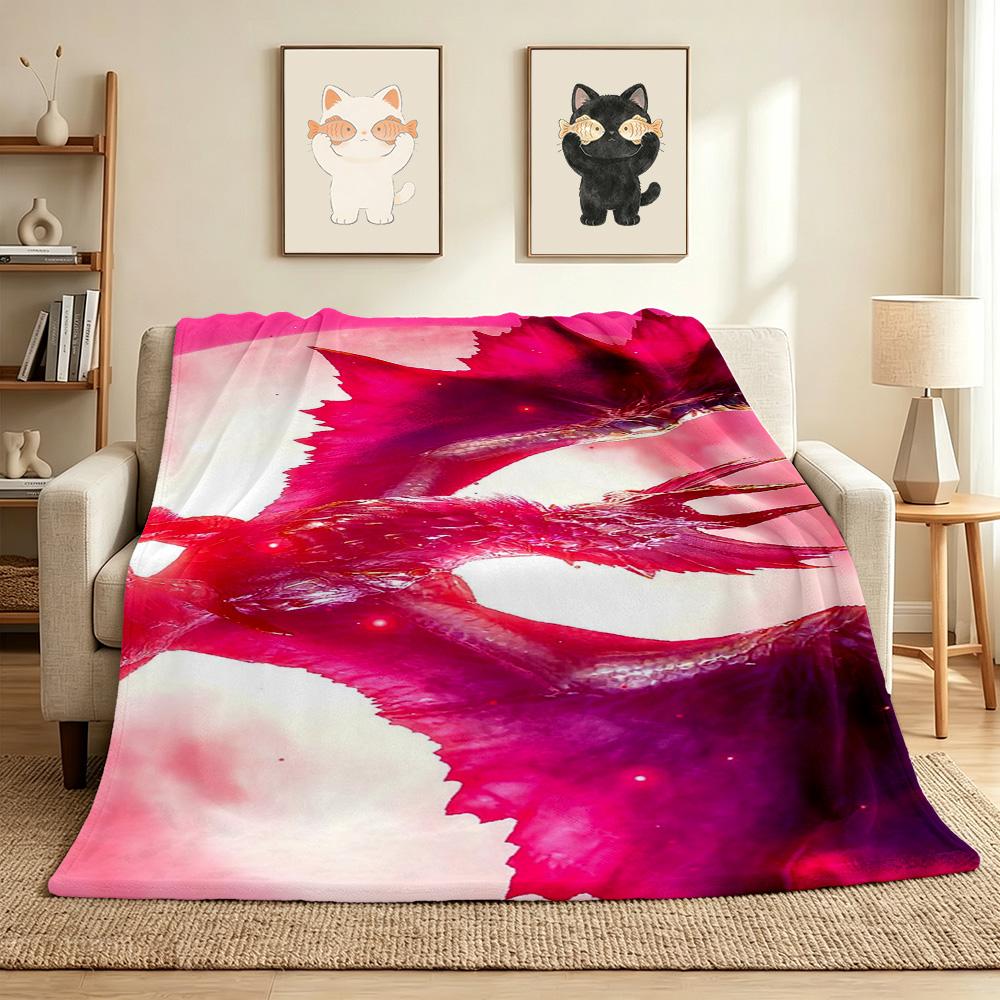 Dragon Flight Flannel Blanket Throw Blanket Soft Warm Sofa Bed Camping Car home Decor Unique Christmas Gift C9302646