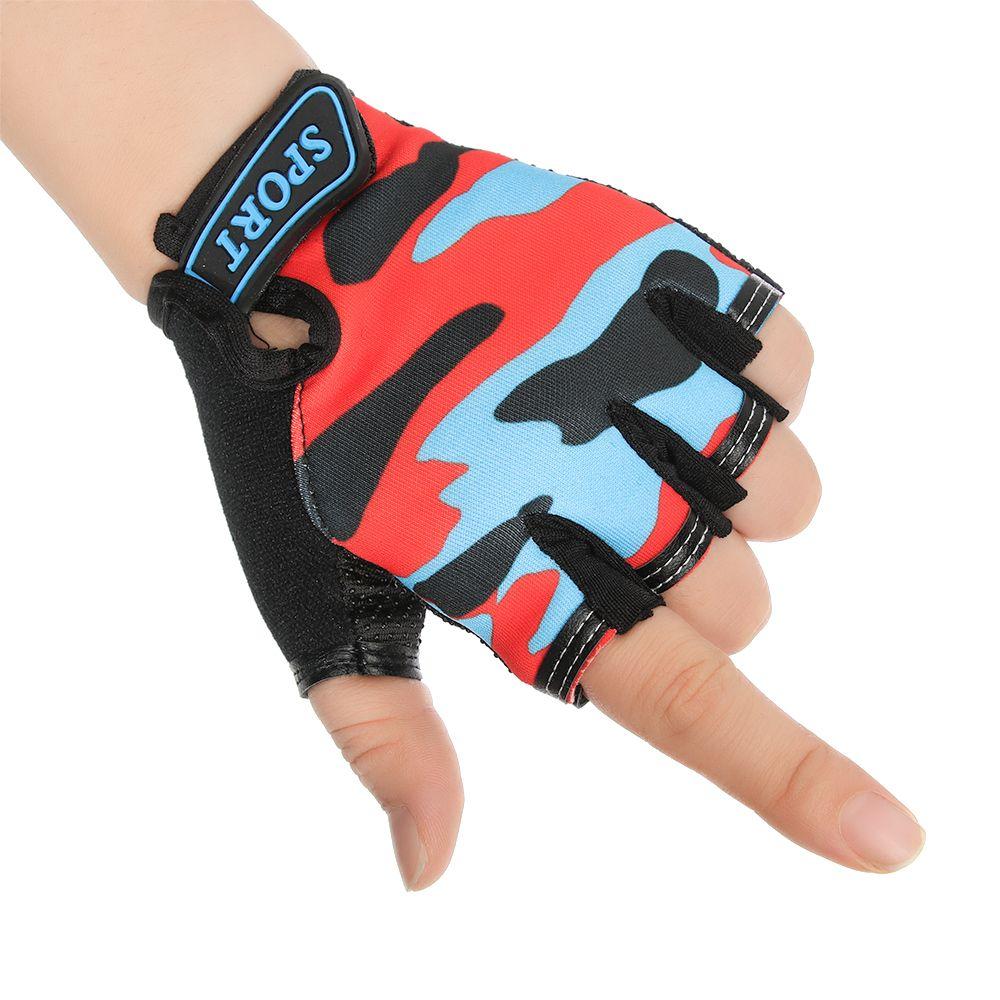 Cycling Non-slip Children's Bike Gloves Half Finger Mittens Child Bicycle Gloves Sports Riding Equipment