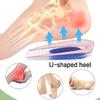 Gel Heel Support Pads Heel Inserts for Women Man Plantar Fasciitis Gel Heel Cushions Silicone Heel Cup