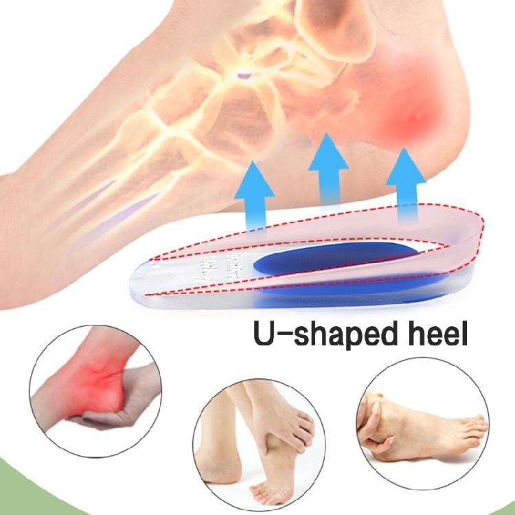 Gel Heel Support Pads Heel Inserts for Women Man Plantar Fasciitis Gel Heel Cushions Silicone Heel Cup