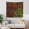 Polynesian Turtles Tapestry, Hawaiian Tribal Tattoo Hibiscus Print Wall Tapestry Tapestry Wall Hanging, Tapestry Aesthetics For