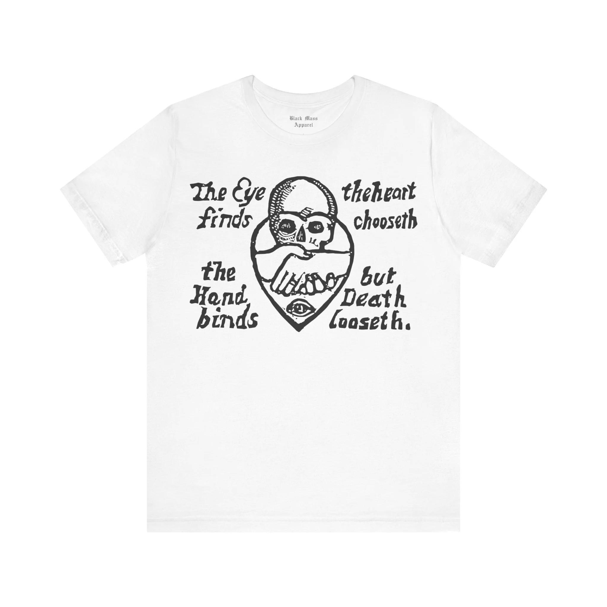 Eyes Find Victorian Aphorism Spiritual Death Scary Dance Gothic Skeleton Men and Women T-shirt Men Clothing Comfortable S