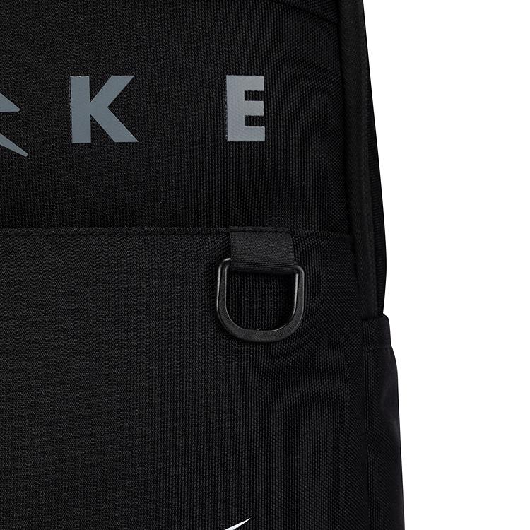 Nike 3Brand Casual Versatile Fashion Simple Solid Color Polyester Backpack Unisex Backpack Black N32613070GS-002