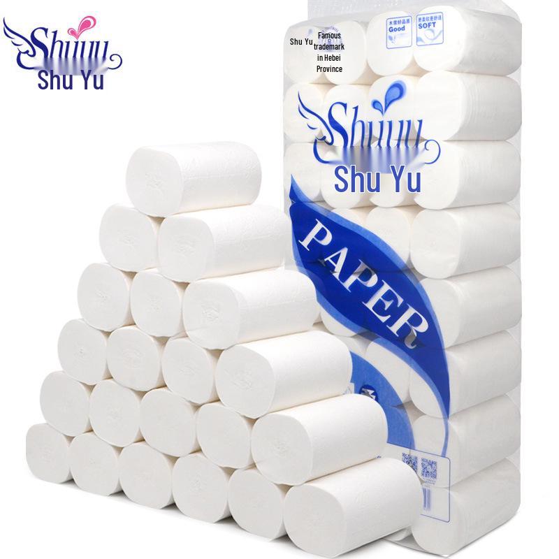 Shuyu Carta Igienica Family Pack Senza Tubo, Polpa di Legno, Grande, 9 Rotoli
