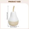 Wood Fruit Figurine Ornament Decor Collection Minimalist Sculpture Statue for Festival Living