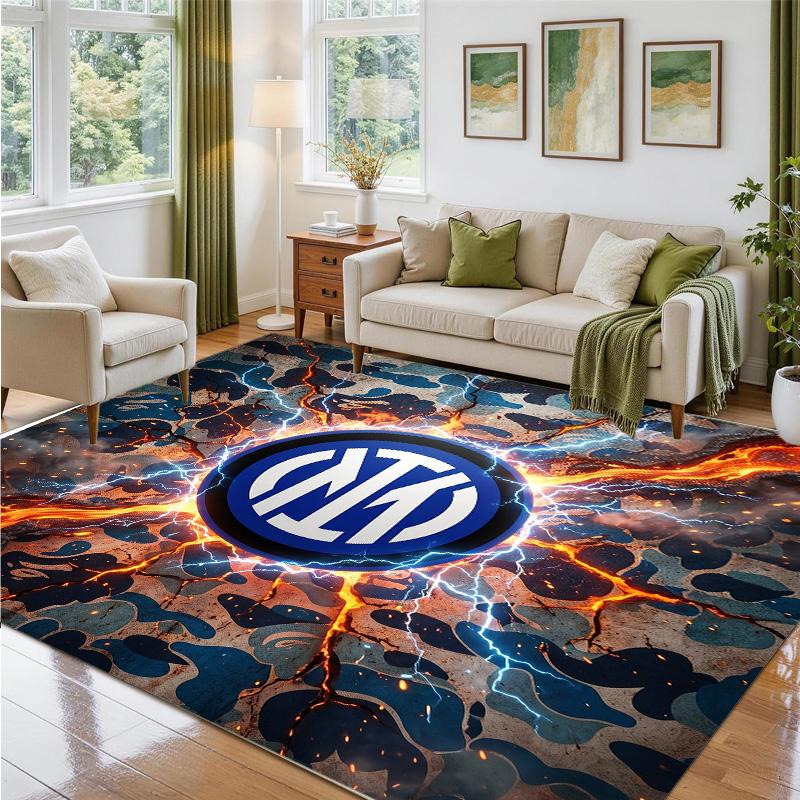 Borussia Dortmund Design Crystal Velvet Rug Soft Decorative Mat for Bedroom Entrance