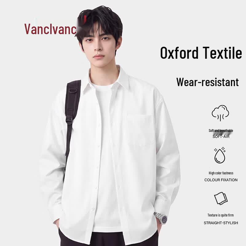 VANCL Men's Oxford Casual Long Sleeve Shirt