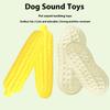Dog Toys Interactive, 2 PCS Peanut Shape Dog Toys Teeth-Cleaning Squeak Dog Chew Toy, Durable for Medium Dogs, Large & Small