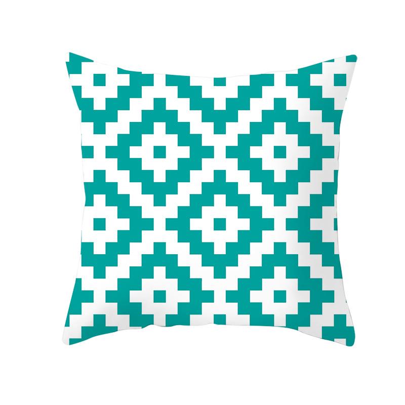 Geometryczny Nadruk Cyfrowy Poszewka na Poduszkę Skórka Brzoskwiniowa Nowoczesny Prosty Styl Poszewka na Poduszkę na Sofę Pokrowiec na Poduszkę Samochodową Dekoracja