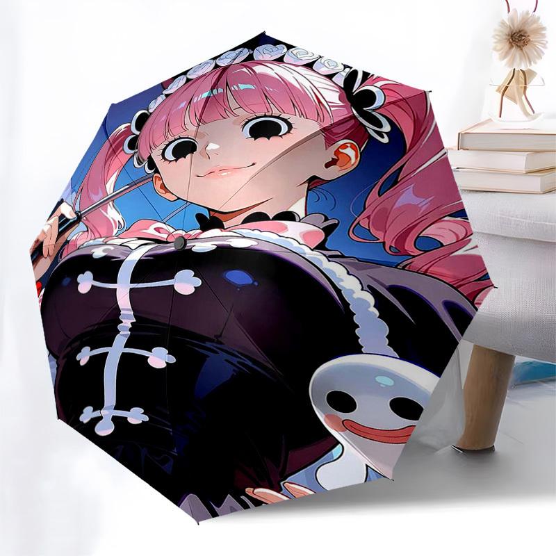1pc Anime Character Outdoor Umbrella - Automatic Opening/Closing - Portable 3-Fold Design - 8 Bone Iron Frame - Festival Gift for Fans, Travelers