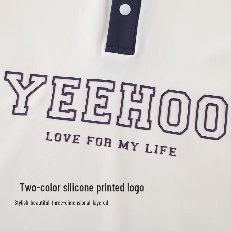 YEEHOO Boys' Quick-Dry Anti-Bacterial Long Sleeve Polo T-Shirt