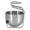 Stainless Steel Shaving Brush Stand Holder Safety Razor Brush Bowl Grooming Set