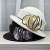 British Autumn and Winter Australian Wool Top Hat Women's Flower Thousand Gold Wind Fashion Versatile Small Pot Hat French Retro Top Hat