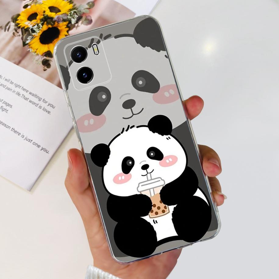 For Vivo Y15s Y15A Y15C Case V2134 V2120 V2147 V2139 Popular Flower Slim Soft Silicone Clear Back Cover For Vivo Y01 V2166 Funda