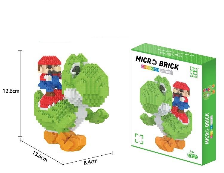 

Cartoon Anime Game Figure Dinosaur Blocks Building Toy Bricks Educational Brinquedos for Kids Gift Children Christmas Present