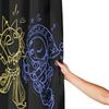Sun And Moon Characters Shower Curtain With Hooks, Removable Bathroom Curtain, Birthday Gift, Polyester, Bathtub Partition, Bath