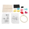 Punch Needle Kit DIY Making Cartoon Parrot Pattern Embroidery Starter Kits for Decoration