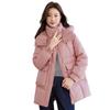 New Cotton-padded Clothes Women's Winter Medium and Long Thin Versatile Hooded Cotton-padded Jacket