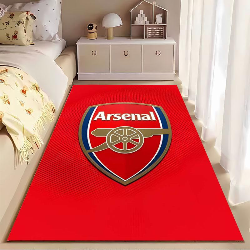 Arsenal Logo Red Shield Carpet suitable as a non-slip mat for the living room or bedroom sofa